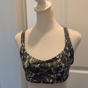 Multicolor Patterned Dress And Bra